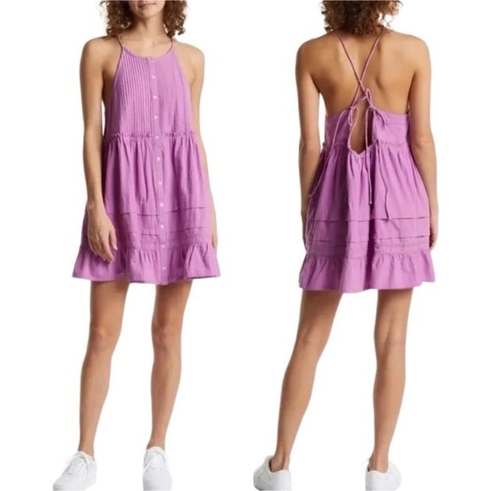 Free People Desert Days Mini Sundress Dramatic Orchid